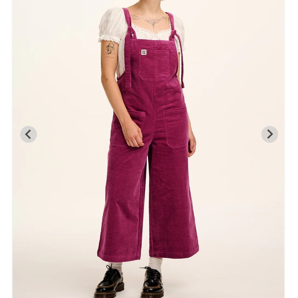 Lucy & Yak Pink Corduroy Overalls